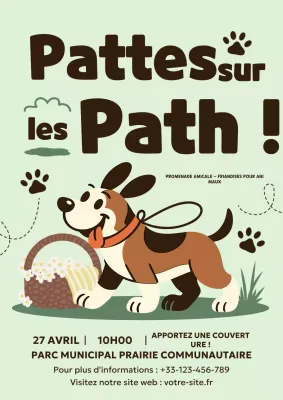 Affiche promotionnelle pour l'événement « Green Playful Pet »