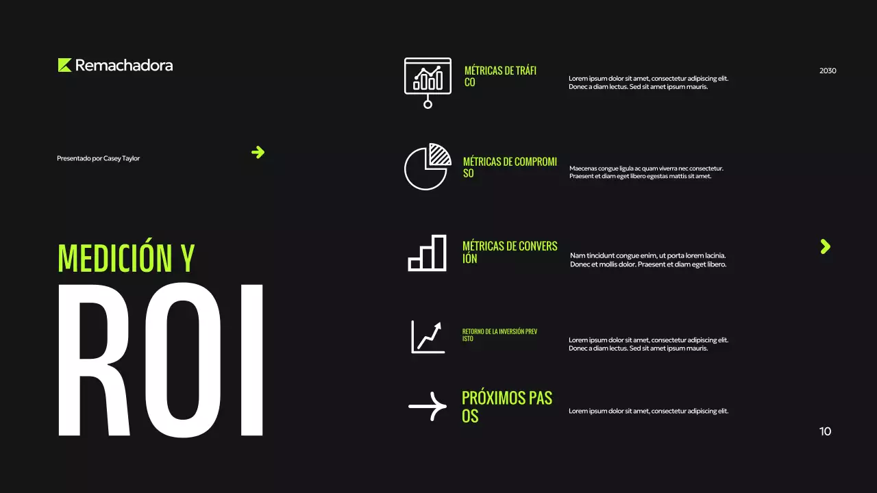 Presentación digital moderna y ecológica