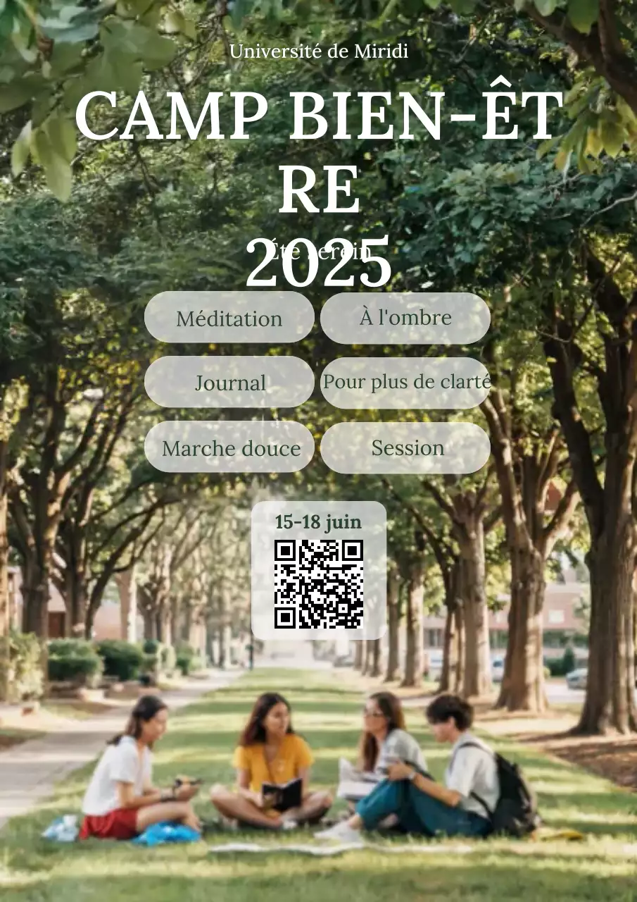 Invitation au bien-être dans la nature verte