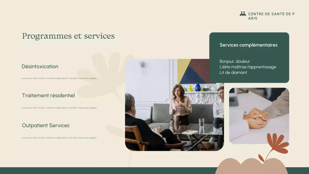 Présentation du programme de relance verte