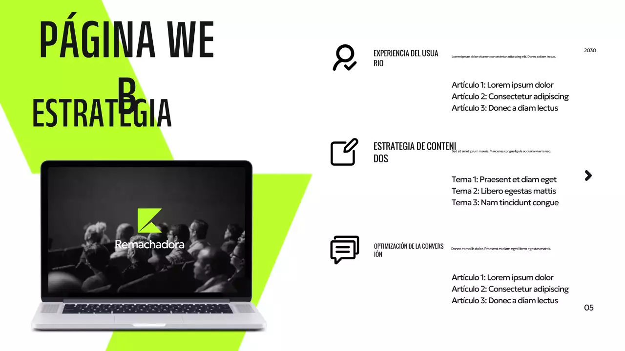 Presentación digital moderna y ecológica