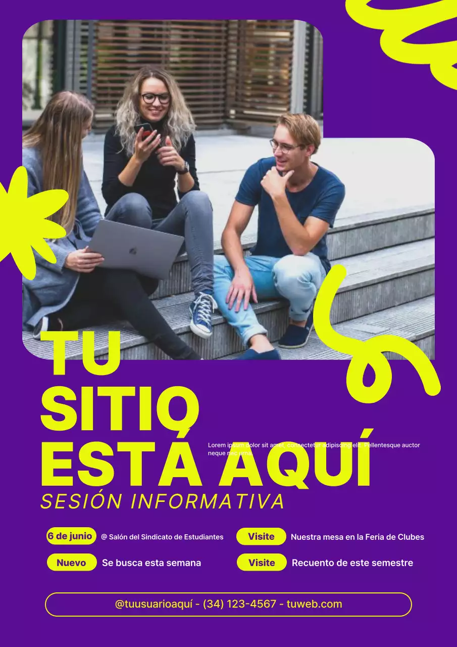 Reclutamiento del Club Universitario Moderno Púrpura