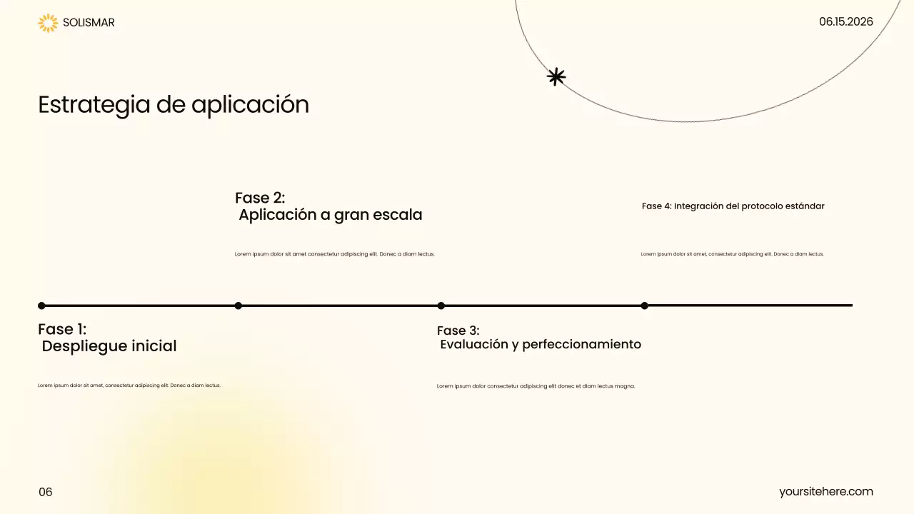 Presentación de atención médica moderna amarilla