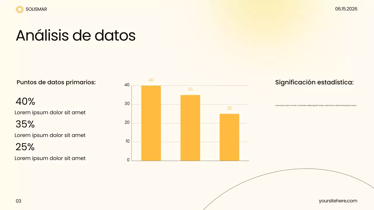 Presentación de atención médica moderna amarilla