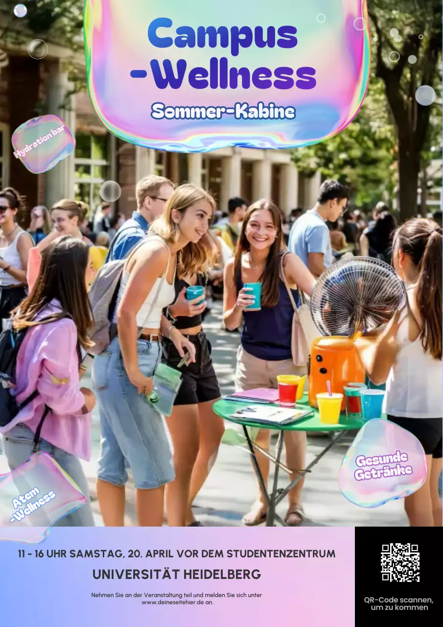Campus Blob Modernes Sommer-Wellness-Event