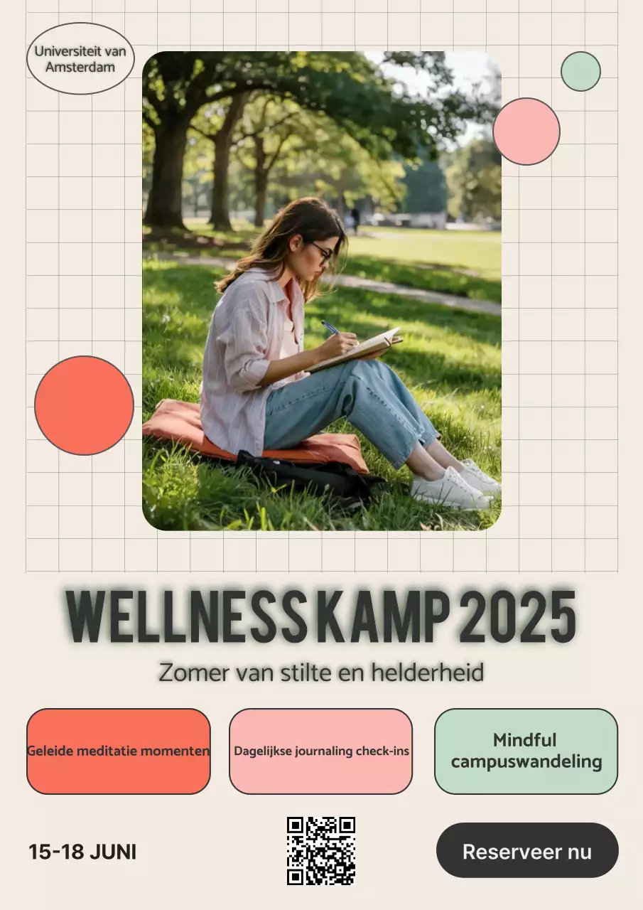 Beige Modern Wellness Evenement