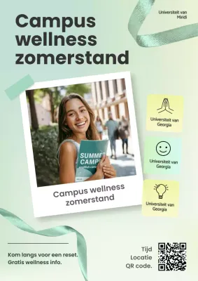Promotie van de Campus Modern Wellness-stand