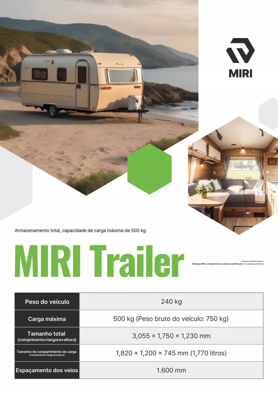 Introdução ao produto Bege Modern Camper