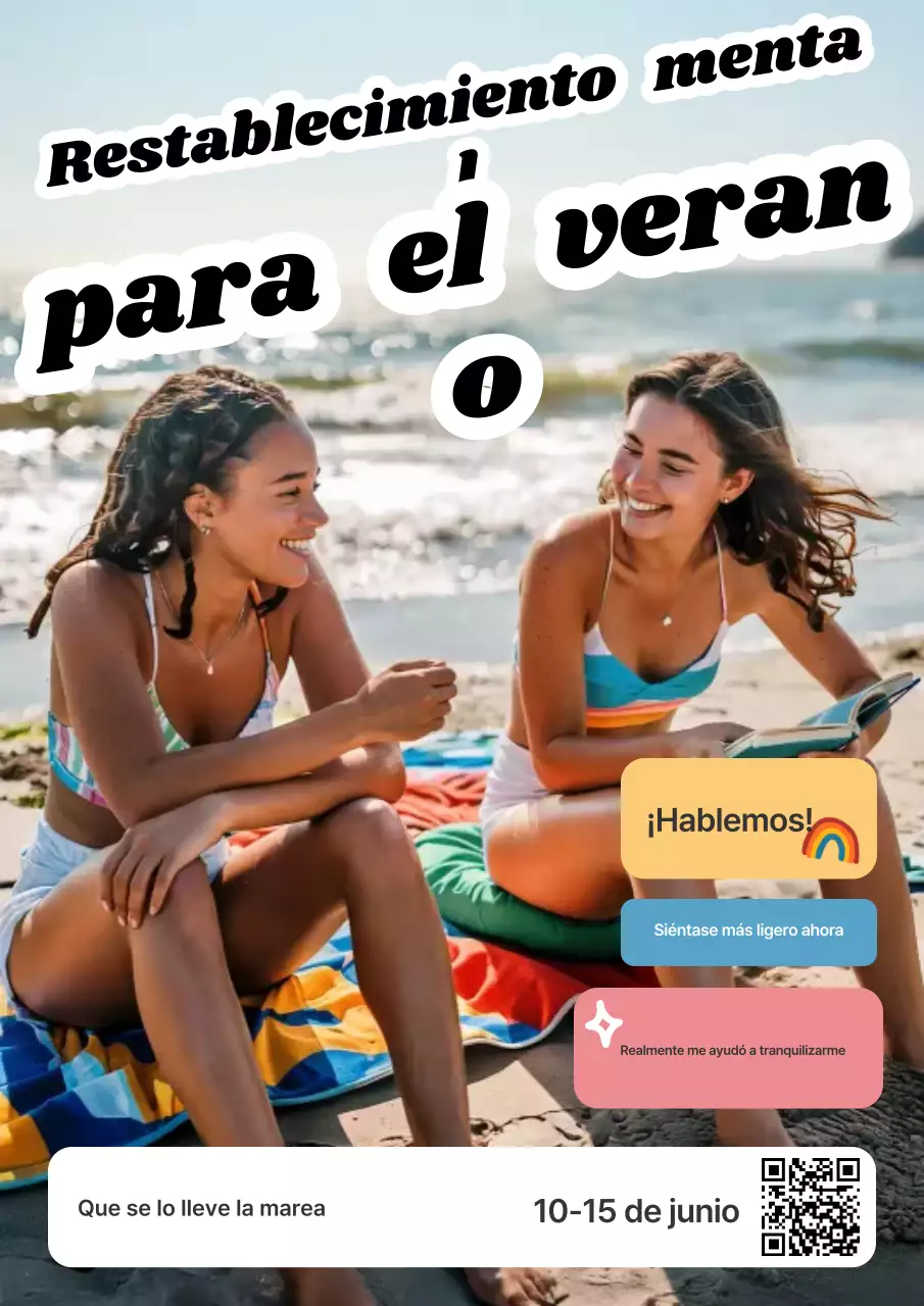 Evento de salud mental de moda en la playa