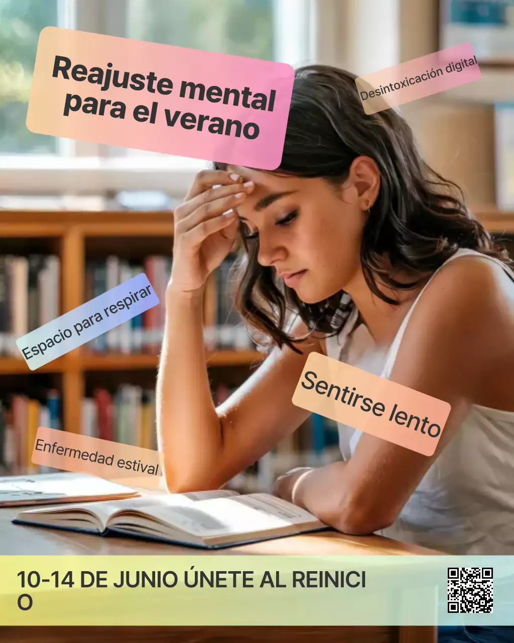 Evento de salud mental moderna de verano
