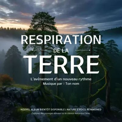 Publication sur les réseaux sociaux pour la promotion de la musique Green Nature
