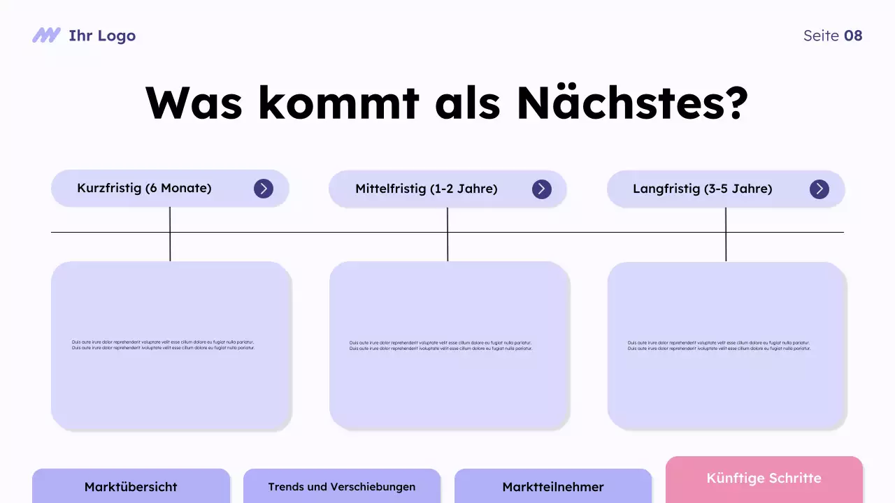 Purple Modern Marktübersicht Präsentation