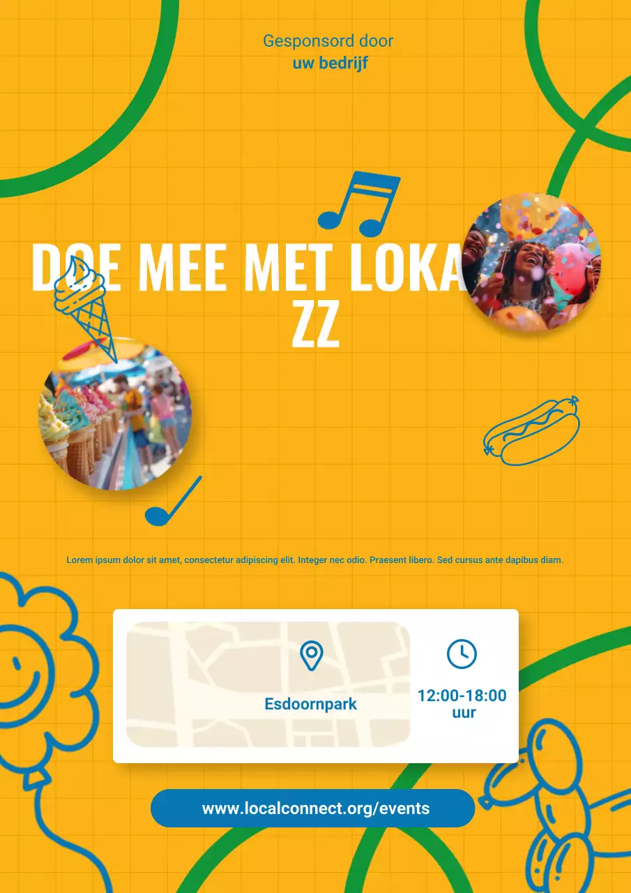 Aankondiging van het Yellow Modern Community-evenement