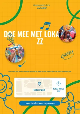 Aankondiging van het Yellow Modern Community-evenement