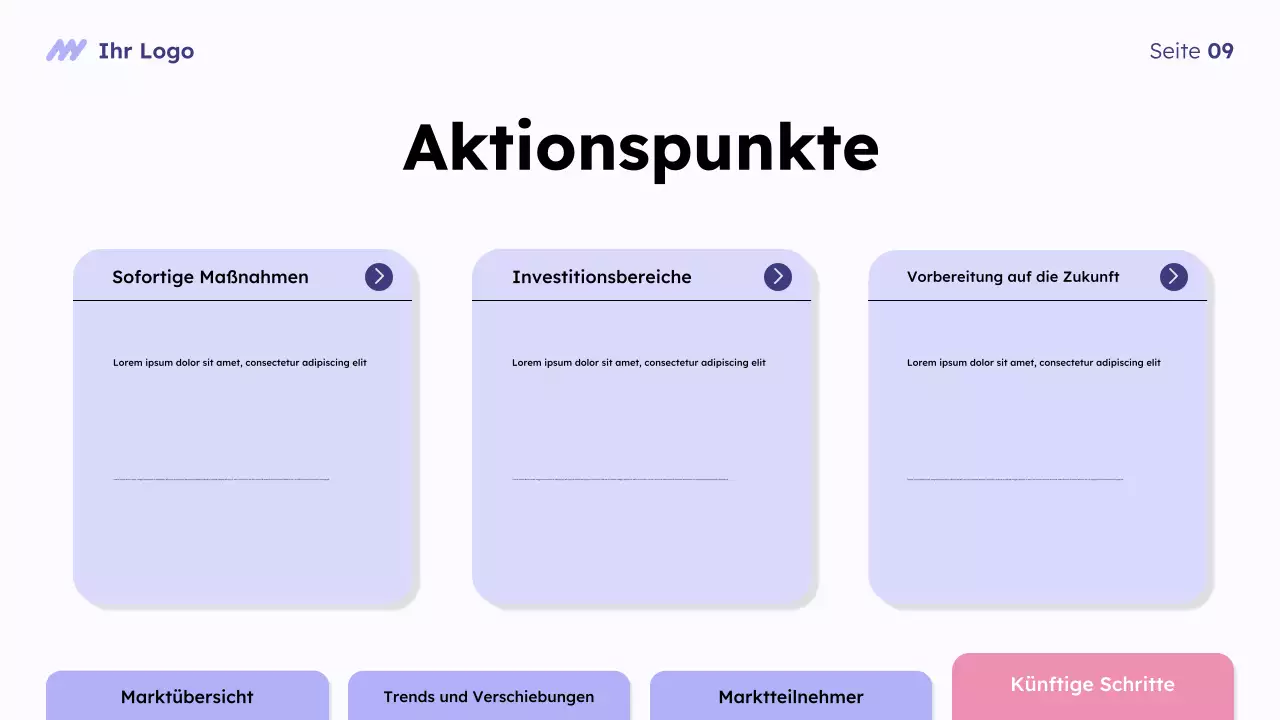 Purple Modern Marktübersicht Präsentation