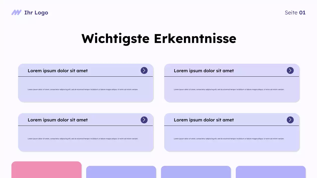 Purple Modern Marktübersicht Präsentation