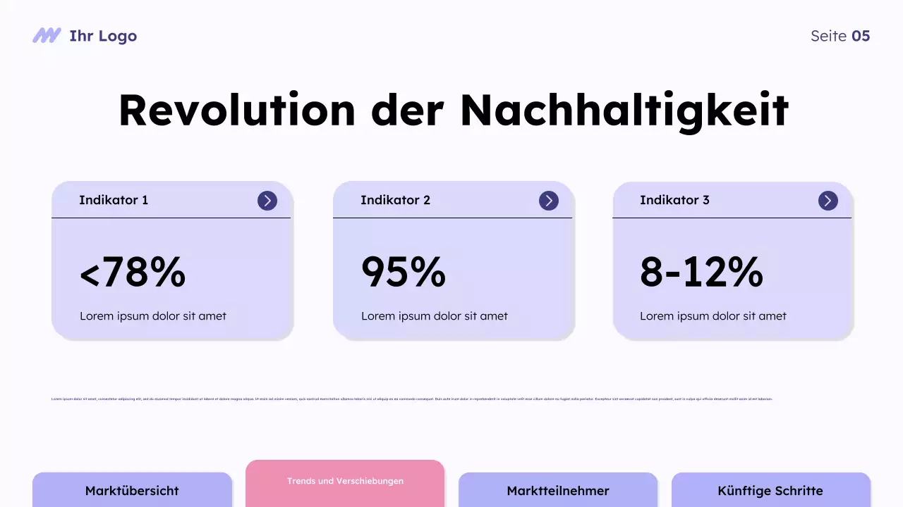 Purple Modern Marktübersicht Präsentation