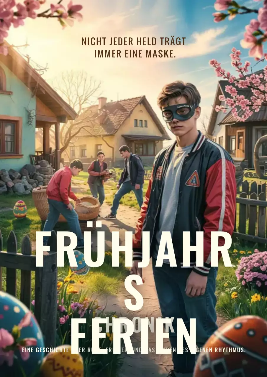 Grünes Retro-Frühlings-Event-Poster