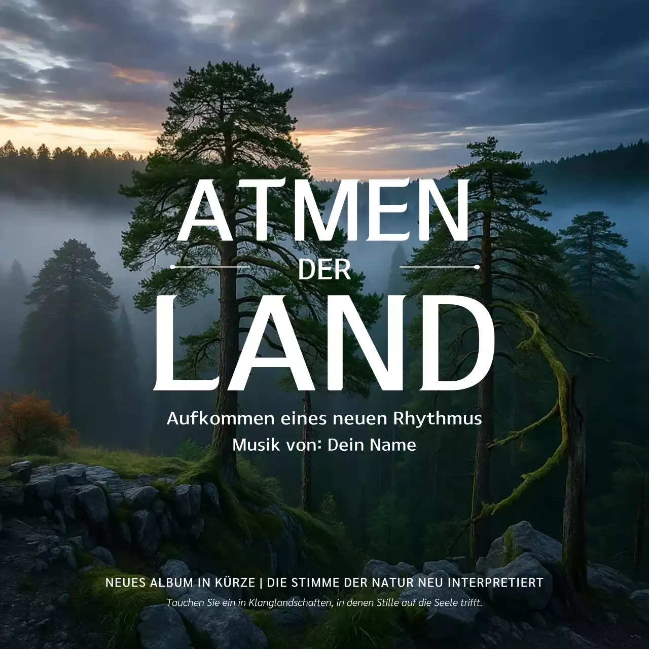 Social-Media-Beitrag zur Promotion von Green Nature Music