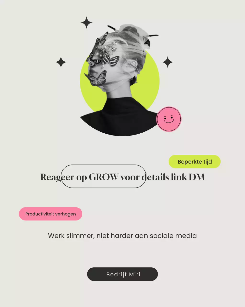 Zwarte moderne content batchinggids Instagram-postcarrousel