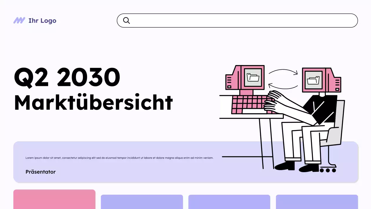 Purple Modern Marktübersicht Präsentation