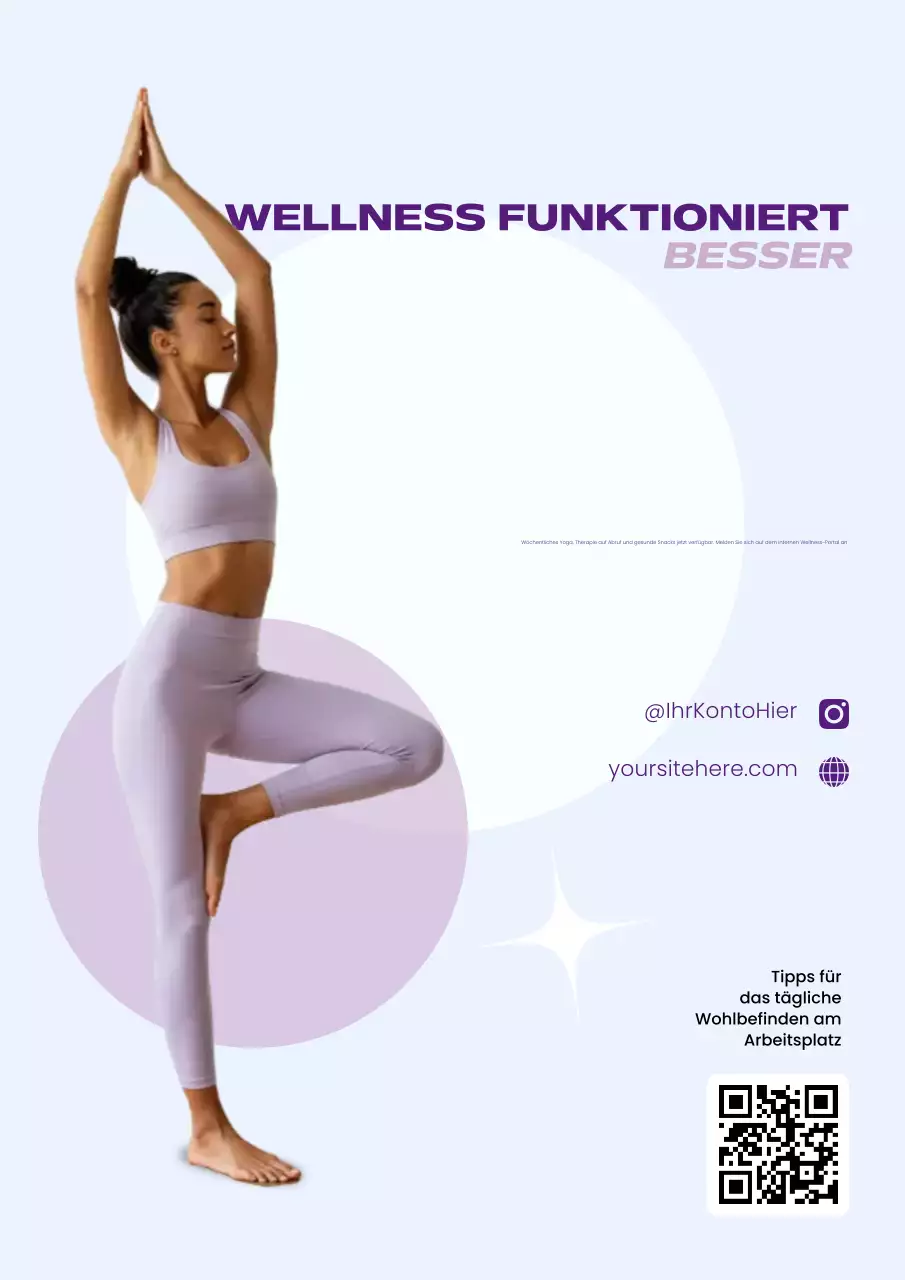 Purple Modern Wellness-Aktion