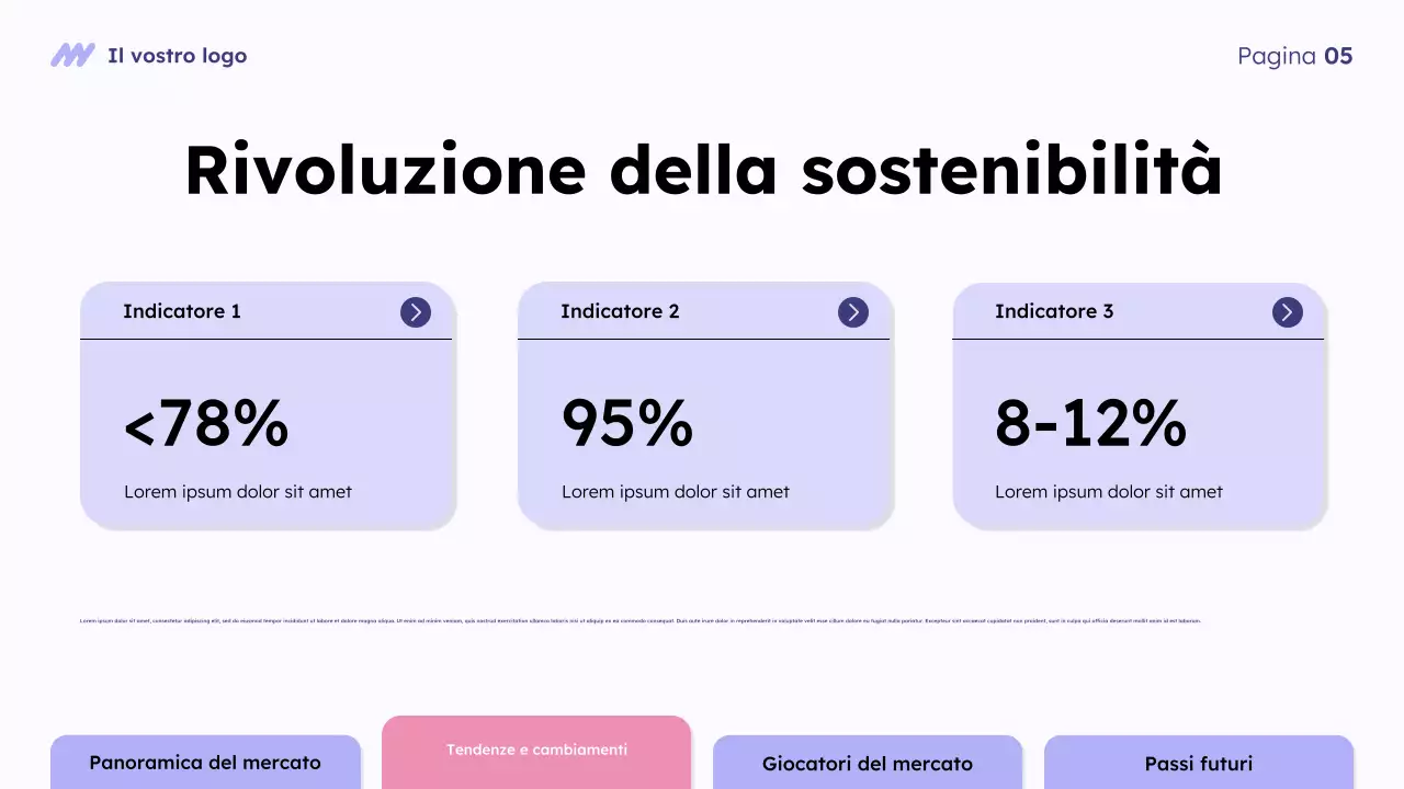 Presentazione della panoramica del Purple Modern Market