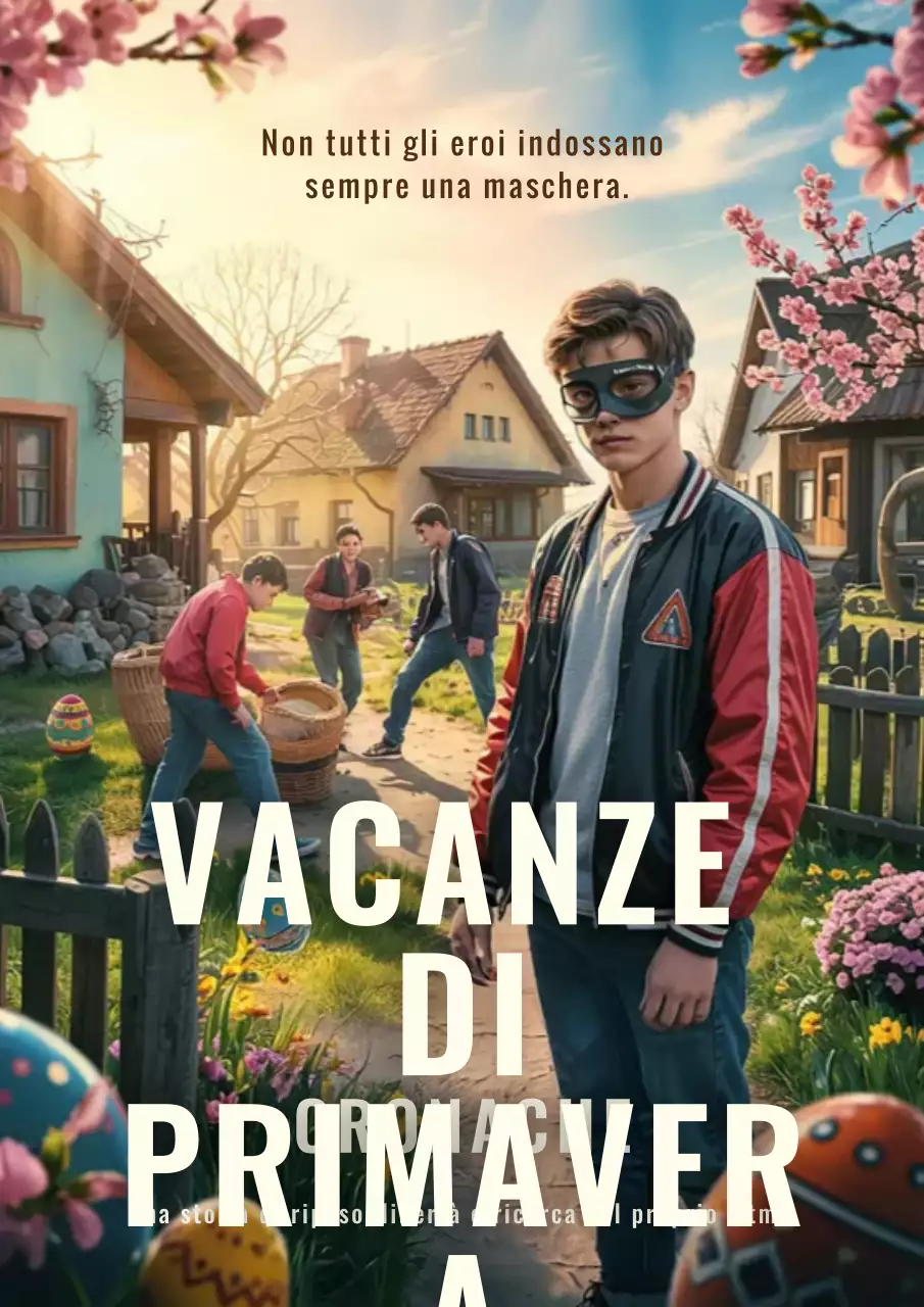 Manifesto dell'evento primaverile retrò verde