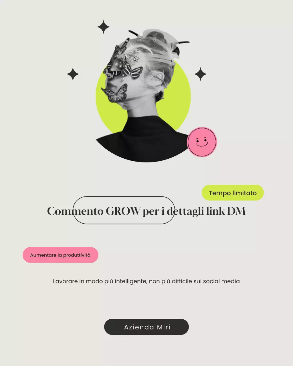 Guida al batching di contenuti moderni neri per il carosello di post di Instagram