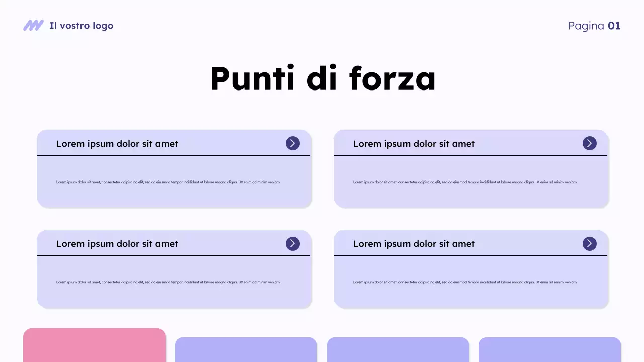 Presentazione della panoramica del Purple Modern Market