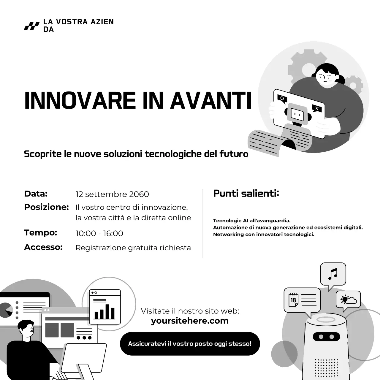 Manifesto dell'evento Black Modern Tech