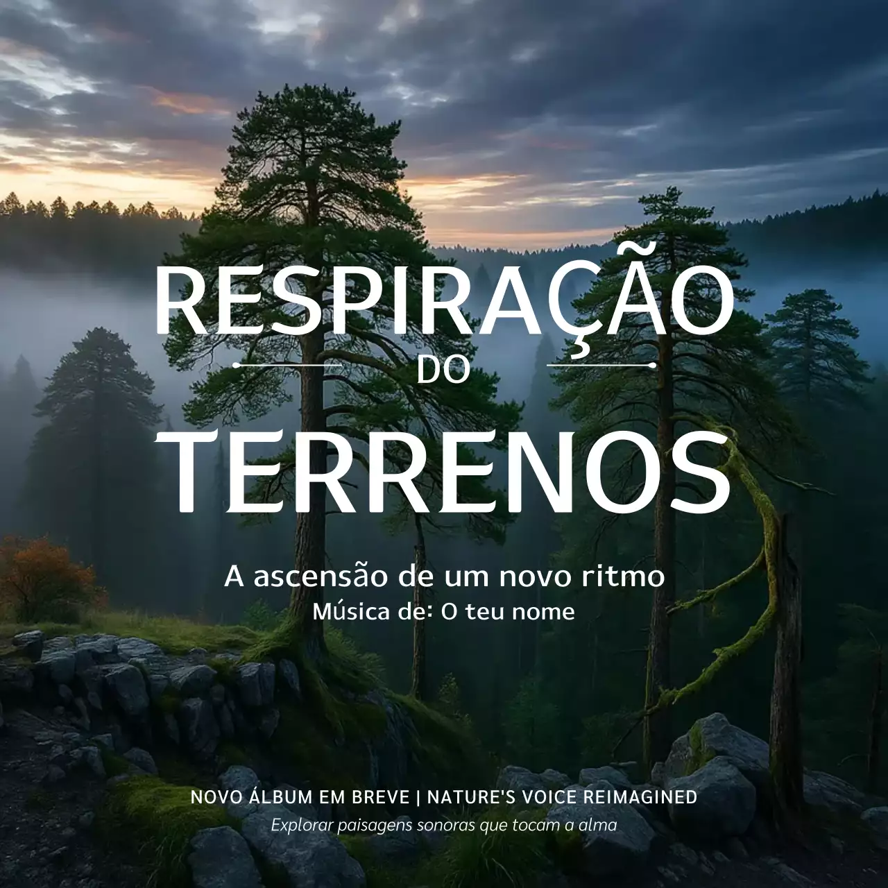 Publicação de mídia social para promoção da Green Nature Music