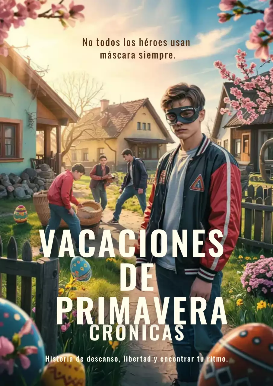 Cartel del evento de primavera retro verde