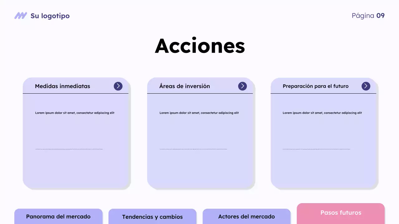 Presentación general del mercado de Purple Modern