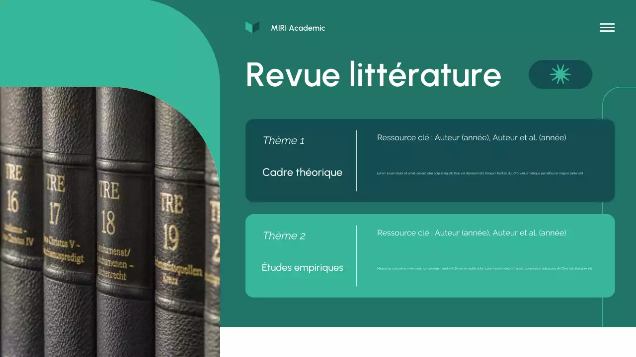 Présentation d'une proposition de recherche verte et moderne