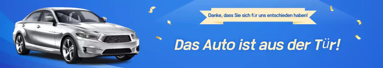 Blaue moderne Autowerbung