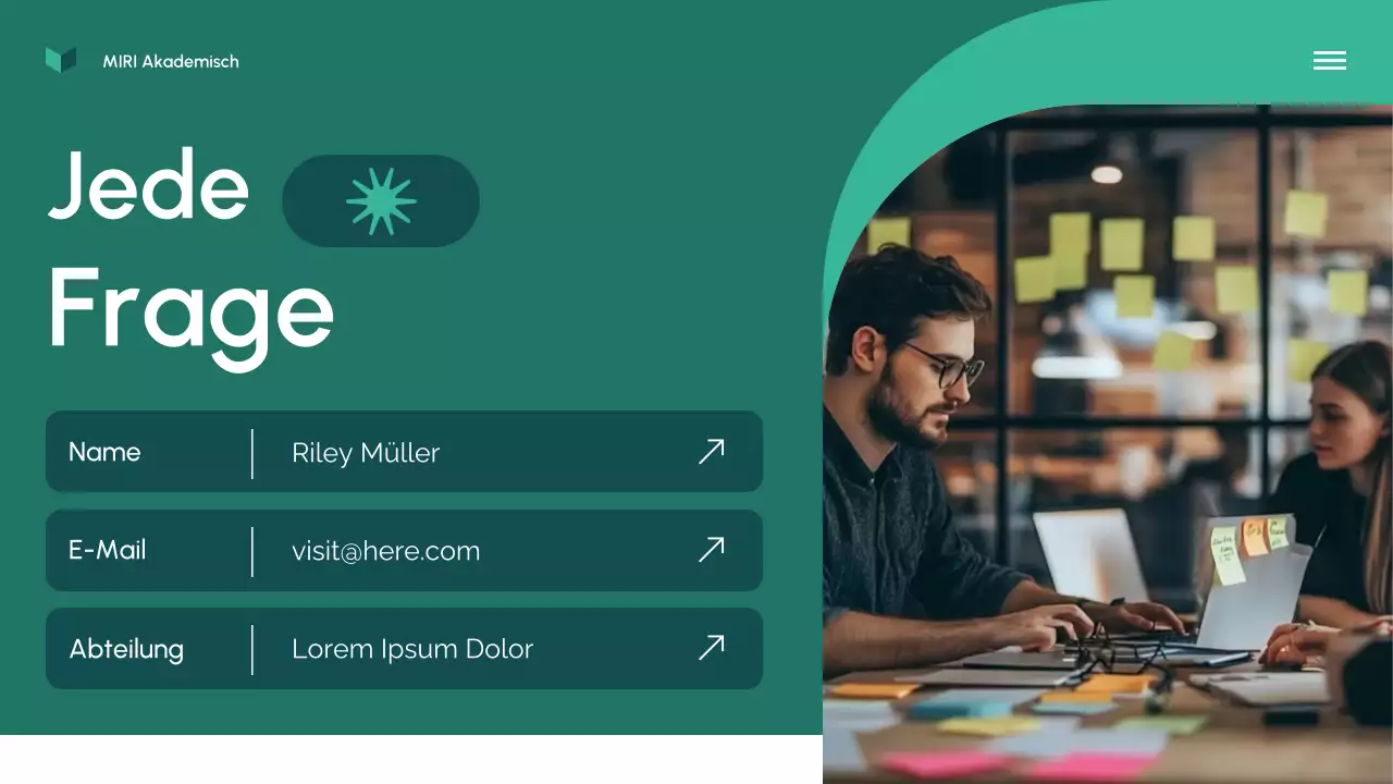 Präsentation des Green Modern-Forschungsvorschlags