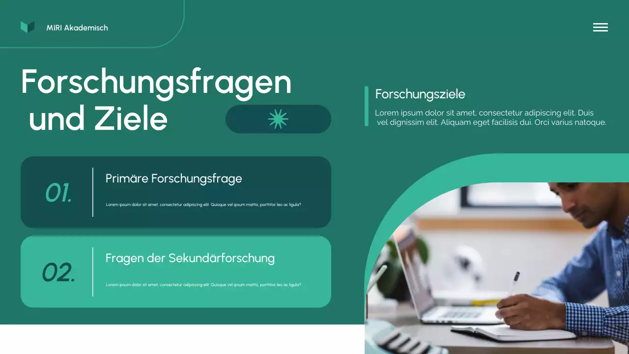 Präsentation des Green Modern-Forschungsvorschlags