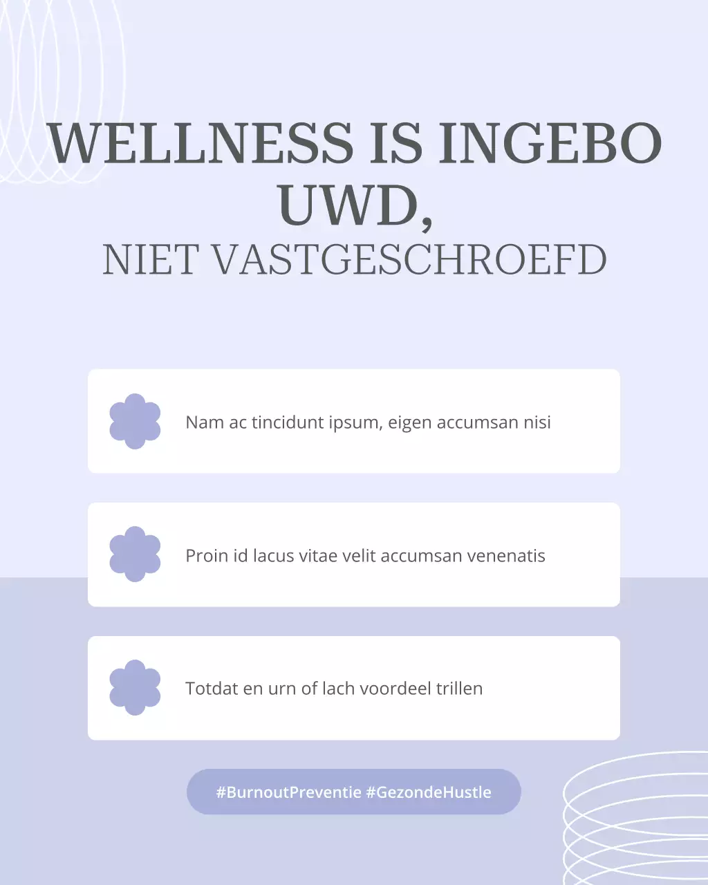 Aankondiging van Purple Minimal Wellness