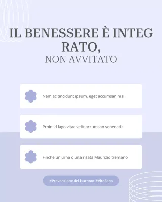 Annuncio di Purple Minimal Wellness