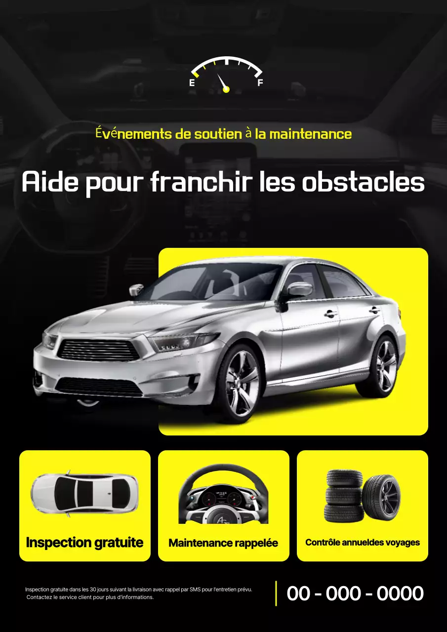 Événement de voitures modernes jaunes