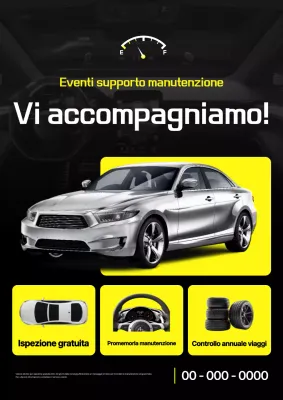 Evento auto moderne gialle