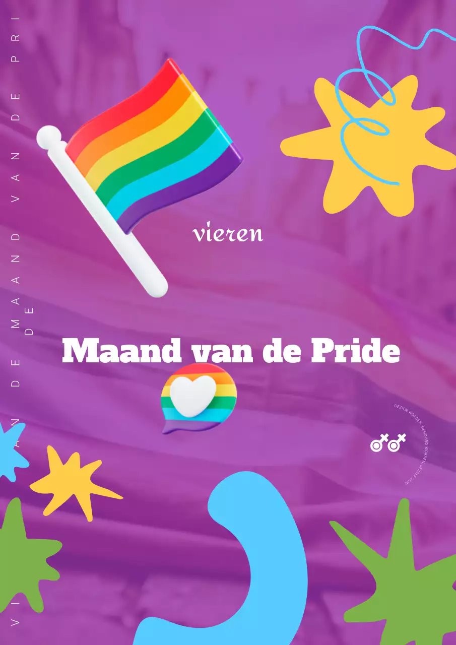 Aankondiging van de viering van de Purple Modern Pride Month