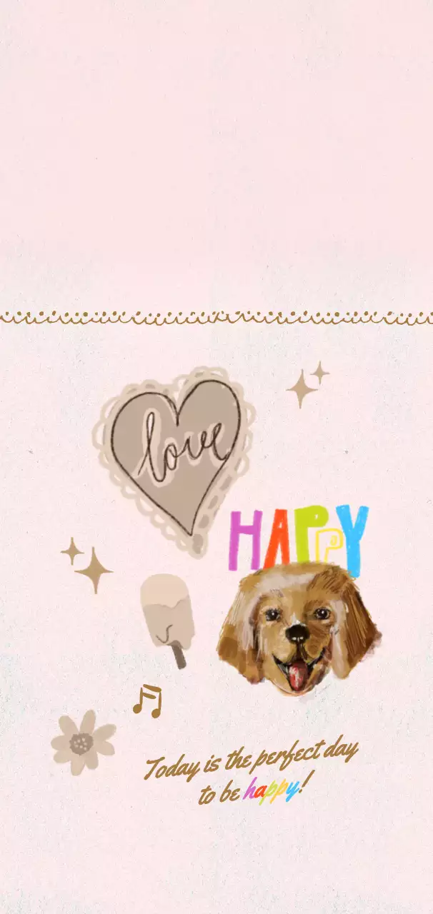 ピンク かわいい ペット ポスター