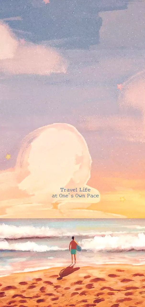 オレンジ かわいい 旅行 ポスター