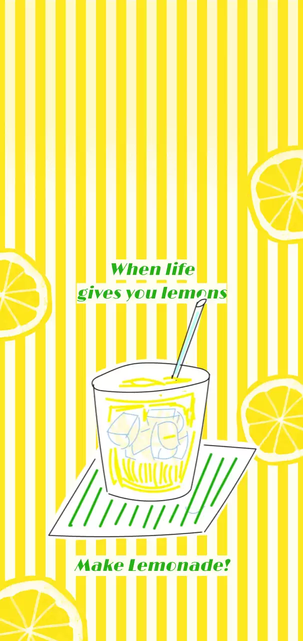 黄色 ポップ レモネード ポスター