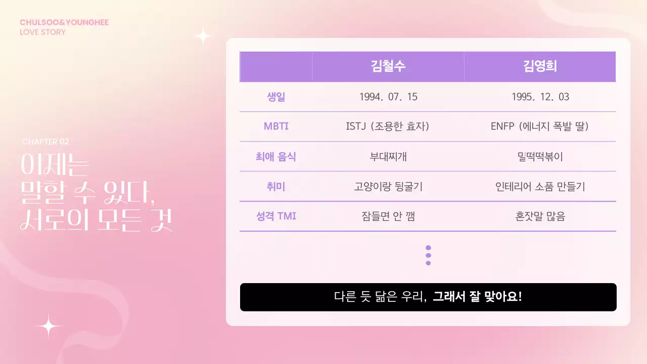 핑크 로맨틱 결혼 초대장