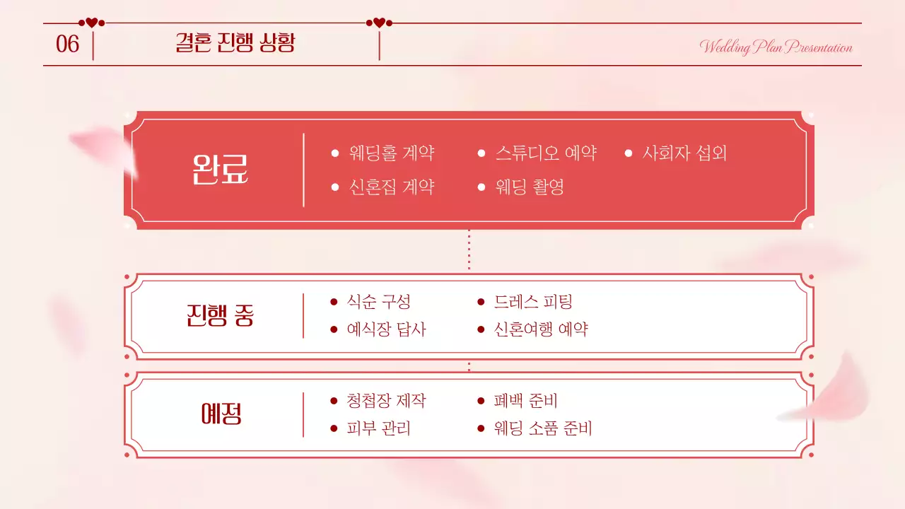 핑크 우아한 결혼 청첩장