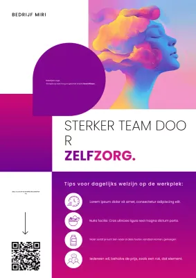 Paarse moderne wellnesspromotie