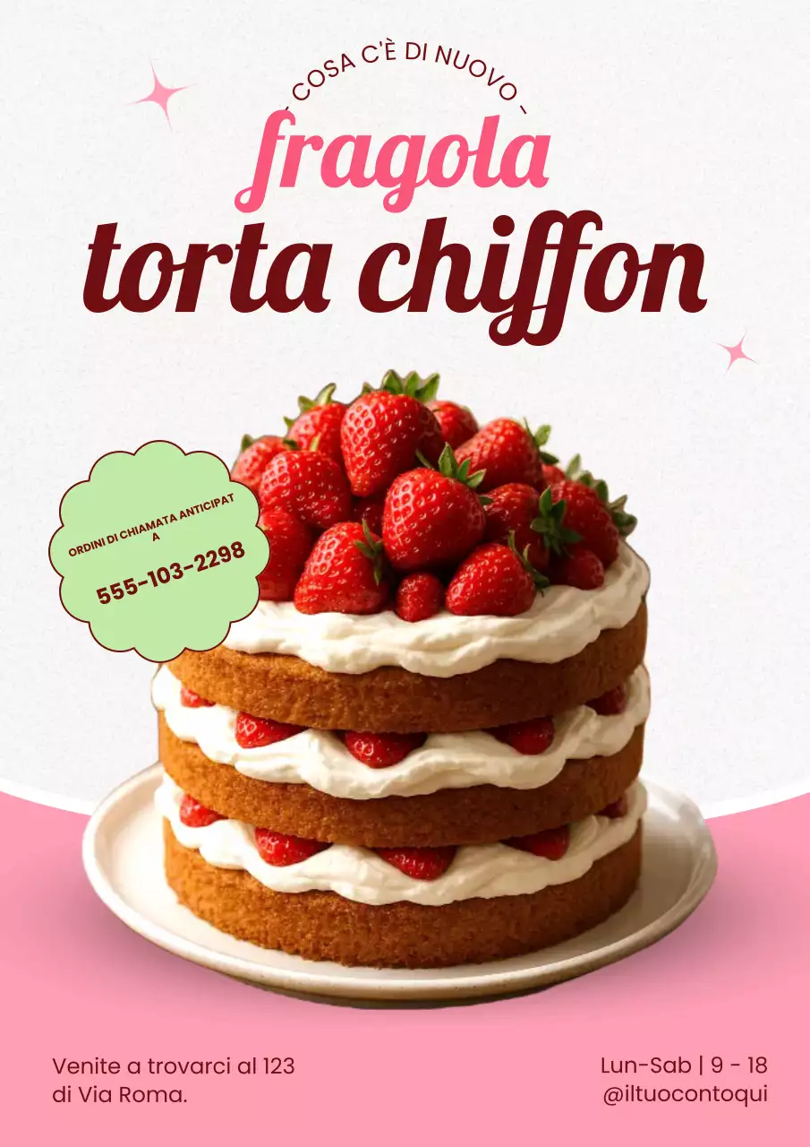 Promozione Dessert Moderno Rosa